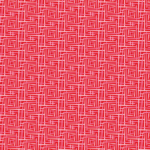 Transparency - Fence - Rhubarb 44" / 45" Fabric Per Yard