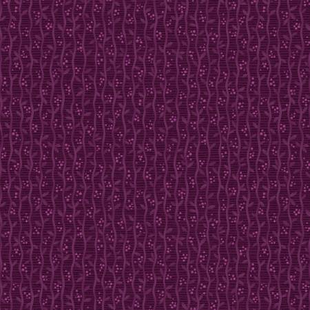 Benartex Autumn Breeze Harvest Stripe quilting cotton in Plum