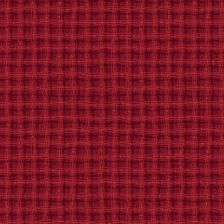 Benartex Autumn Breeze Rambling Plaid quilting cotton in Red