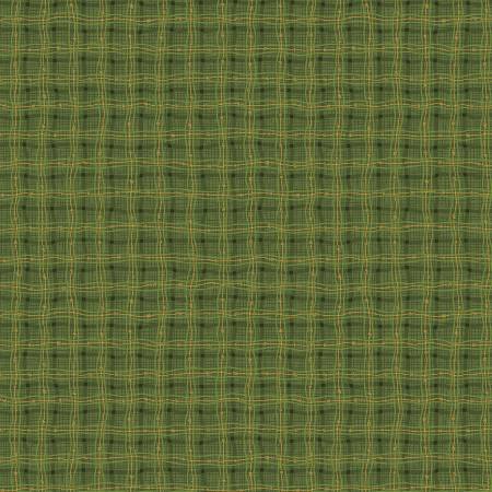 Benartex Autumn Breeze Rambling Plaid quilting cotton in Green