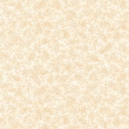 Benartex Autumn Breeze Drifting Silhouette quilting cotton in Cream
