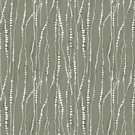 Wilmington Au Naturel green dotted stripe quilting cotton fabric