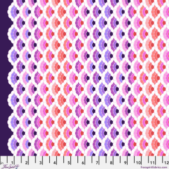Aquatic Lace Ultraviolet Floral Reef quilting fabric by Tula Pink for Free Spirit