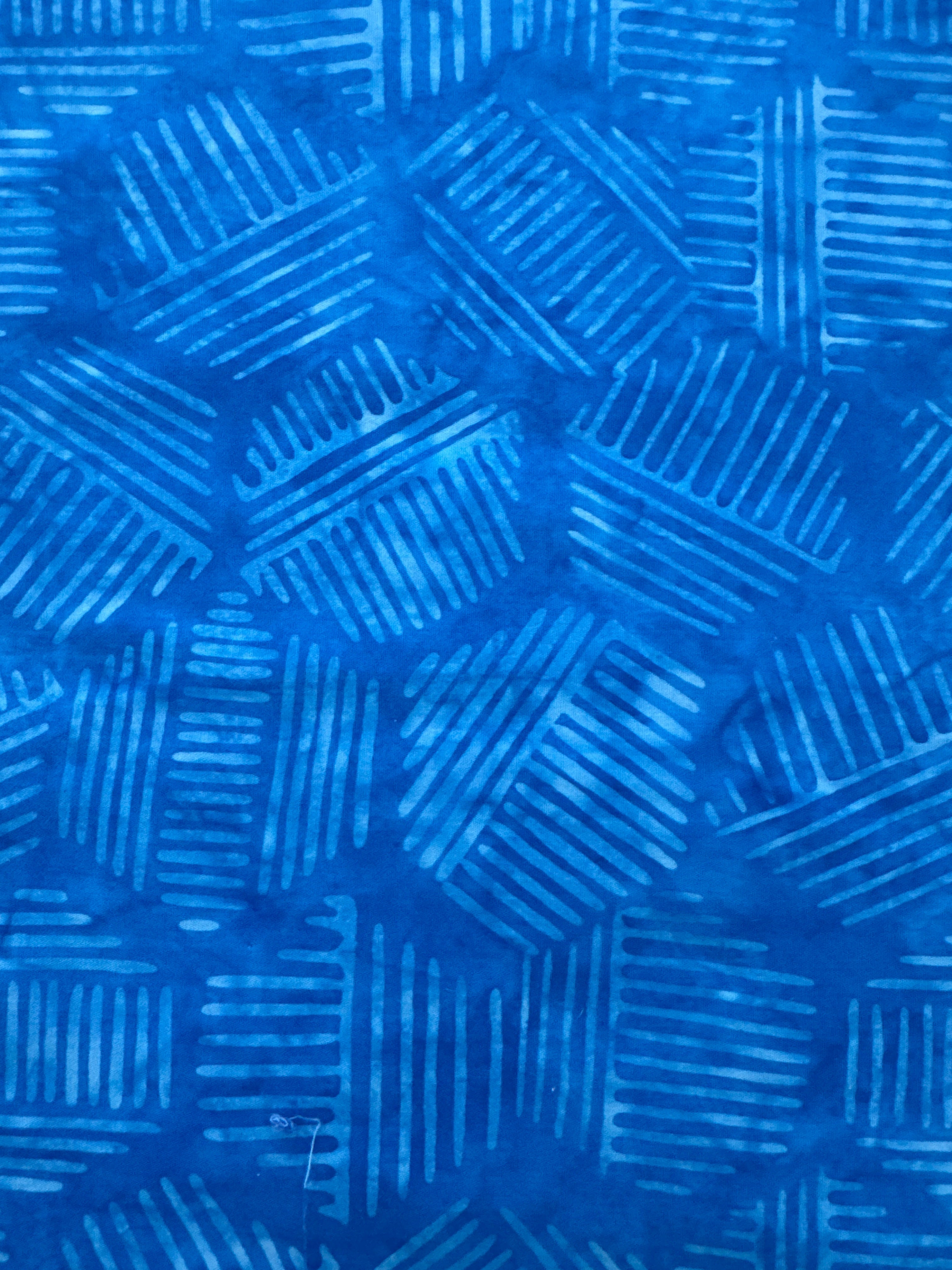 Hexies Blue Bayou geometric quilting fabric by Blank Quilting