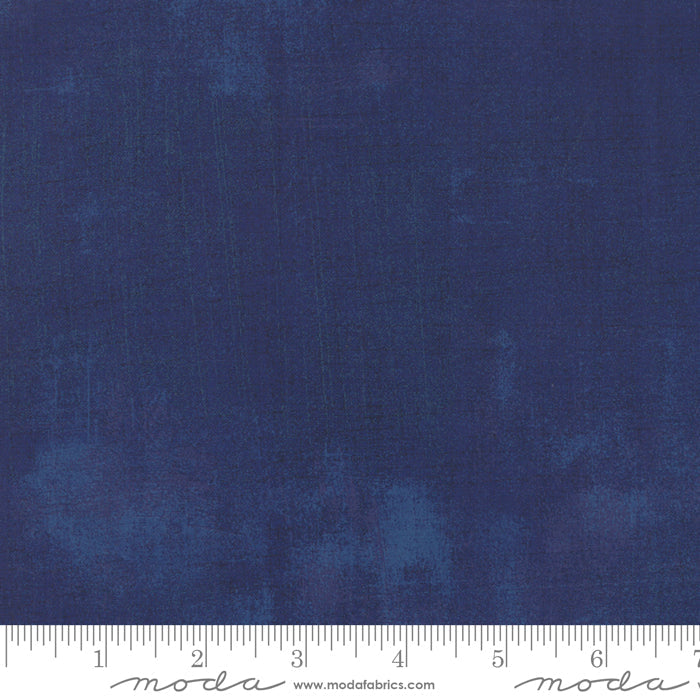 Moda Grunge Basics quilting cotton blender fabric in New Navy