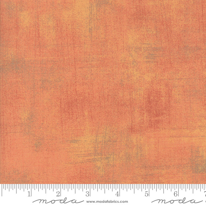 Moda Grunge Basics quilting cotton blender fabric in Cantaloupe orange