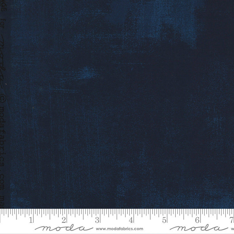 Moda Grunge Basics quilting cotton blender fabric in True Blue