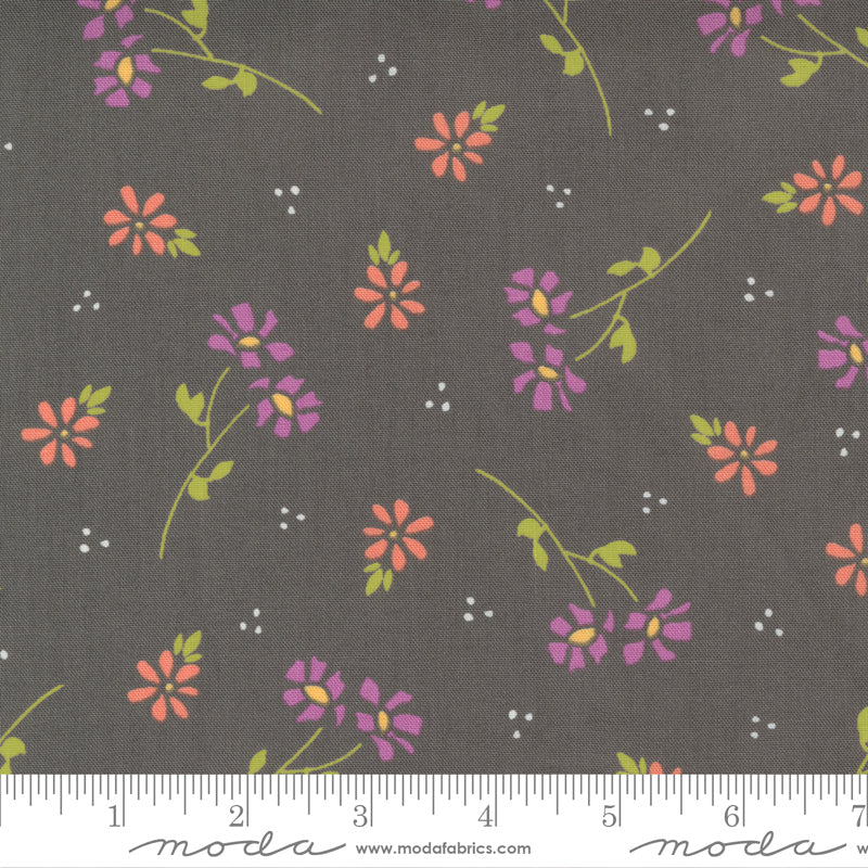Moda Seashore Drive coastal quilting cotton fabric in Charcoal