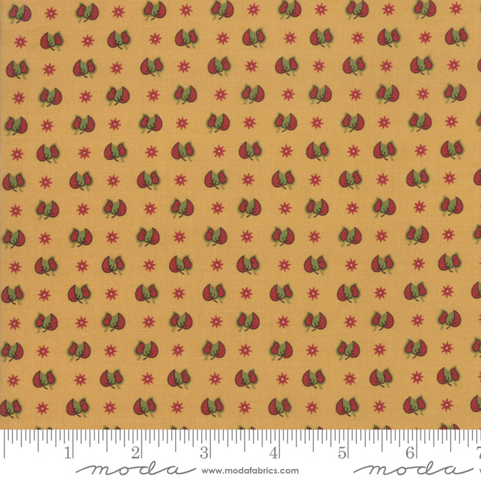 Moda Glad Tidings 38098-14 gold Christmas quilting cotton