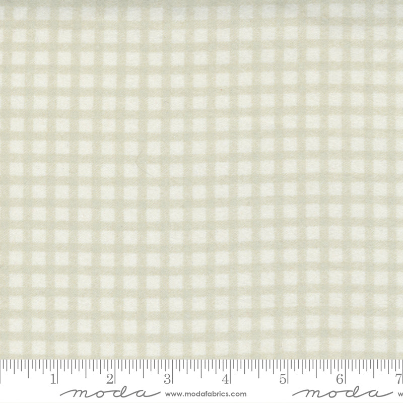 Moda Yuletide Gatherings Christmas flannel fabric in Snow