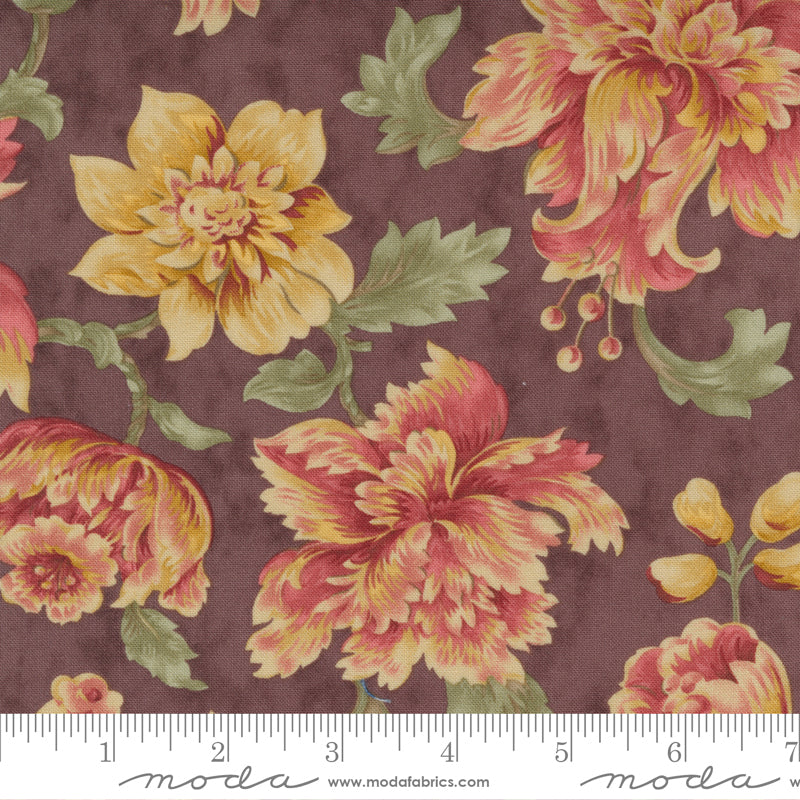 Moda Threads That Bind quilting cotton fabric in Rhubarb