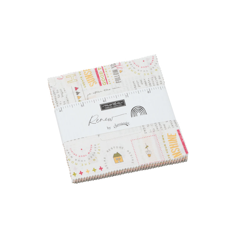 Moda Renew charm pack of five inch squares