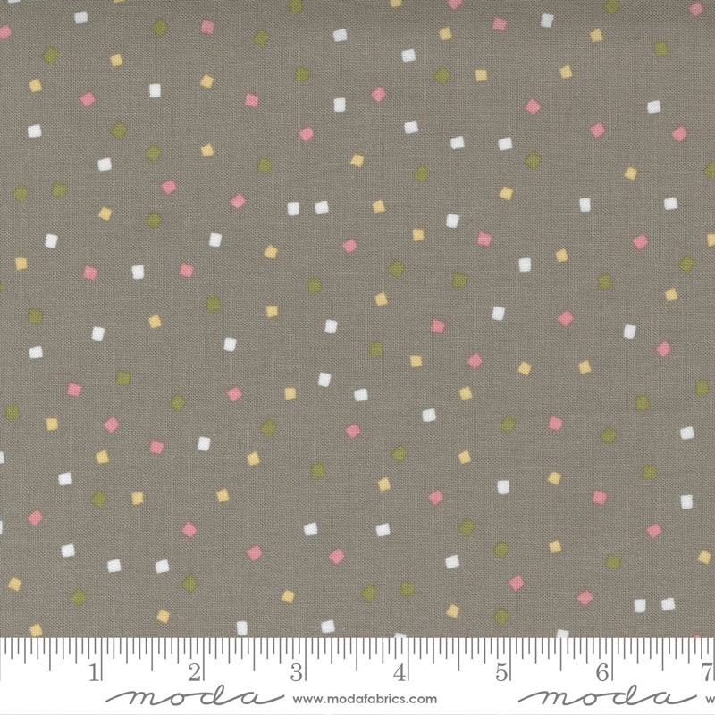 Moda Renew Confetti quilting cotton fabric in Pebble