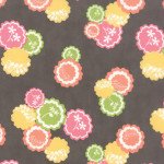 Prairie doily grey quilting cotton