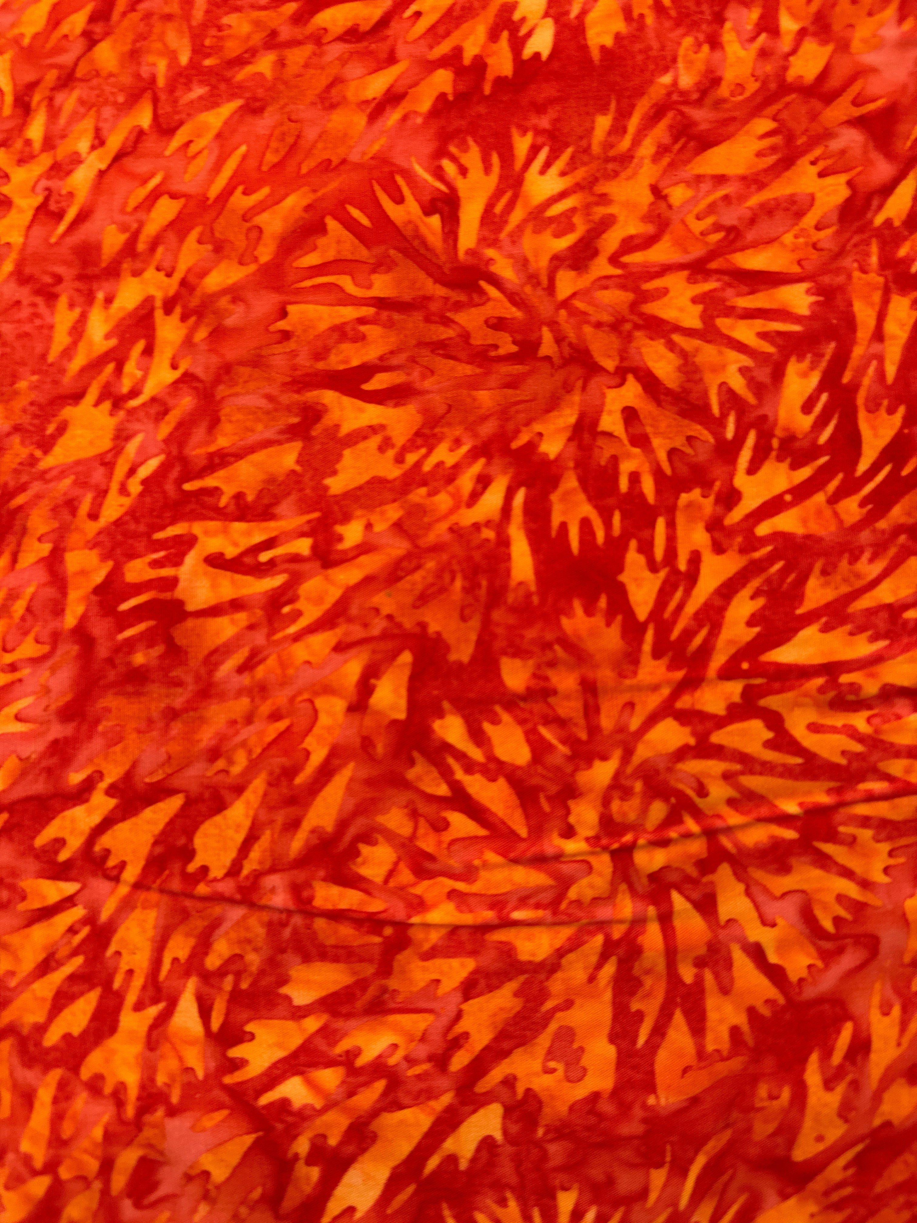 Changing Seasons Petal Movement Wild Orange floral quilting fabric by Blank Quilting