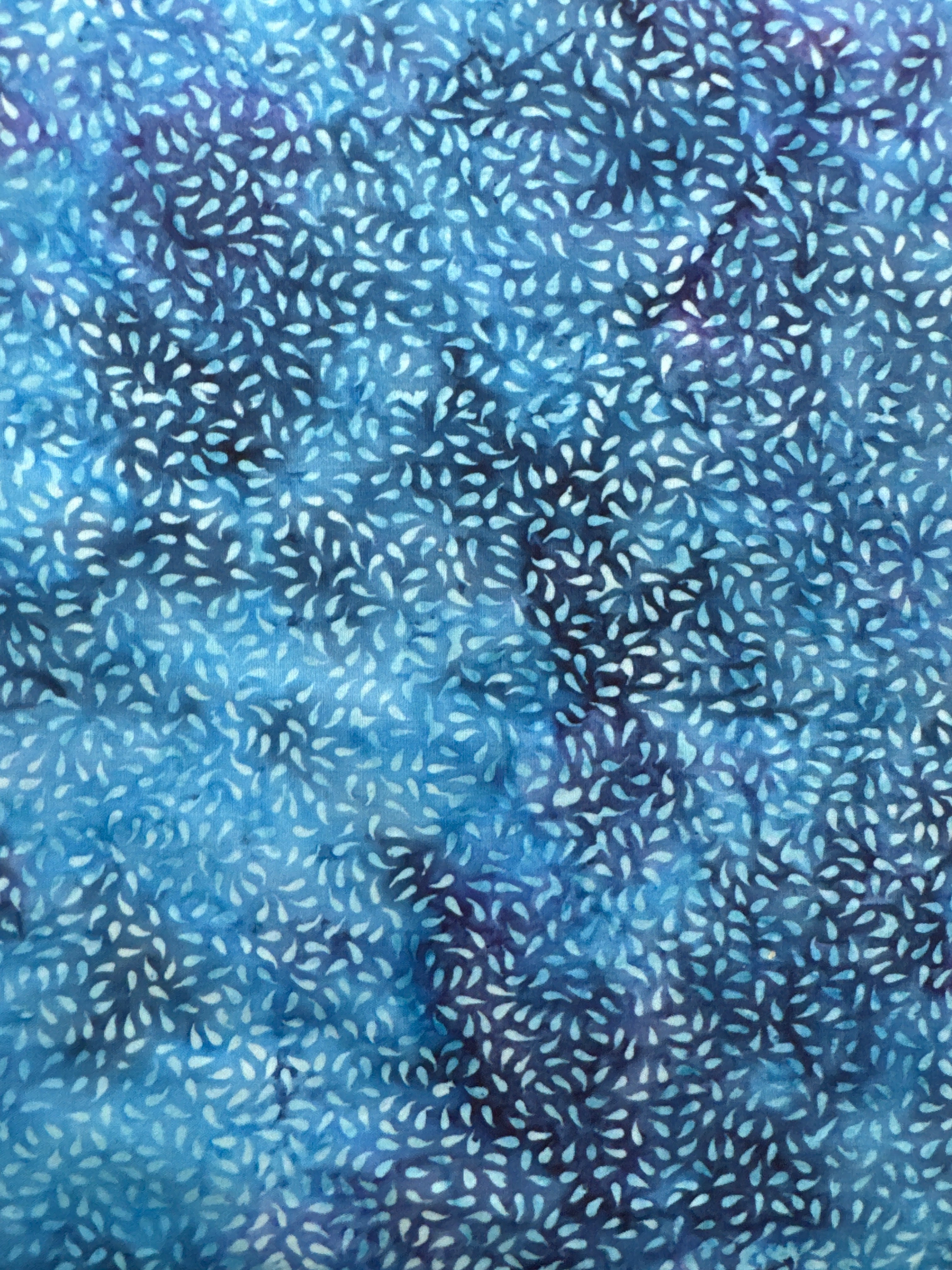 Hoffman Small Petals River Blue quilting fabric
