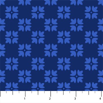 FIGO Hampton Court quilting cotton fabric in Navy