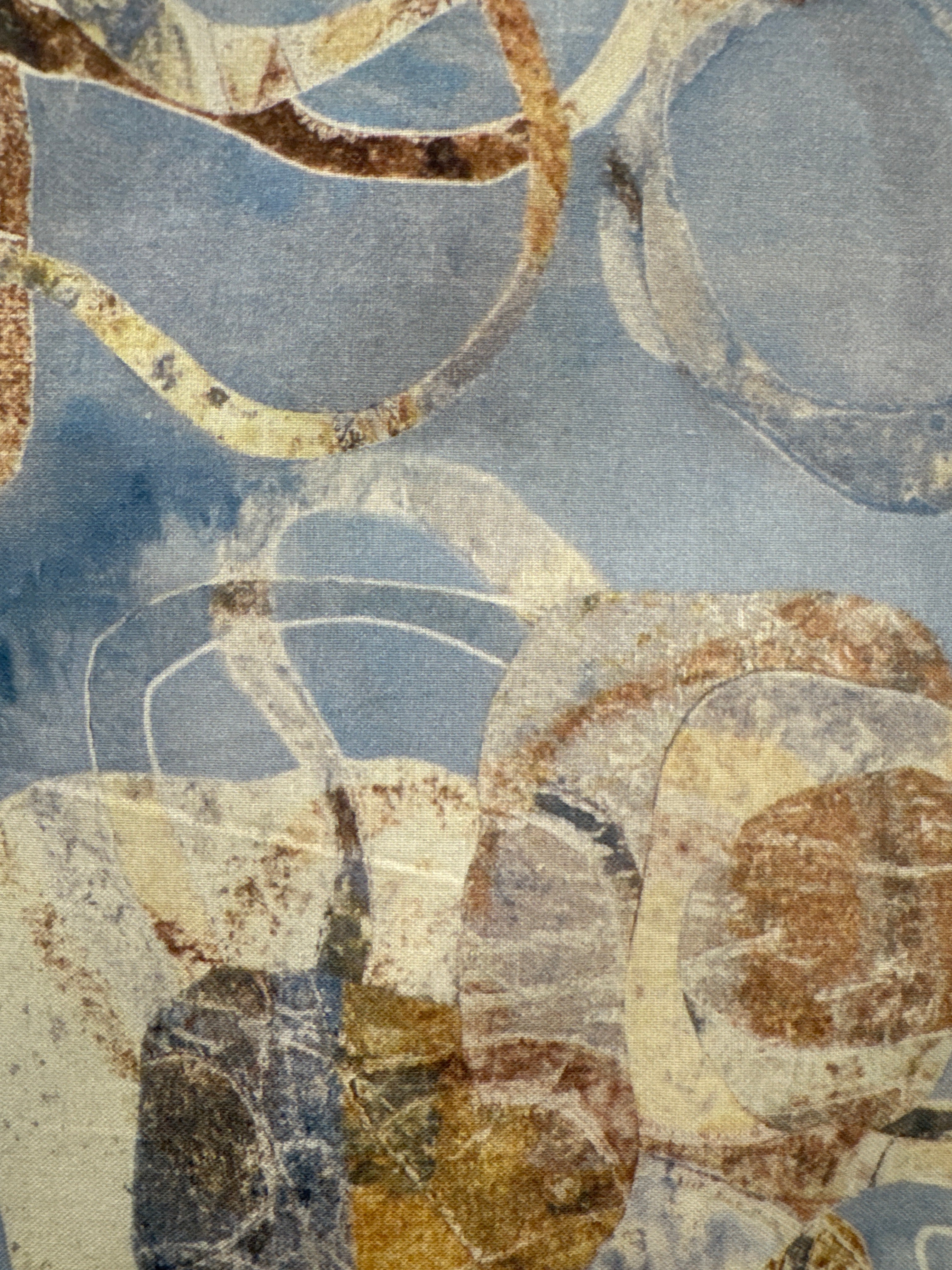Golden Touch Interwoven Mist metallic blender quilting fabric by Free Spirit
