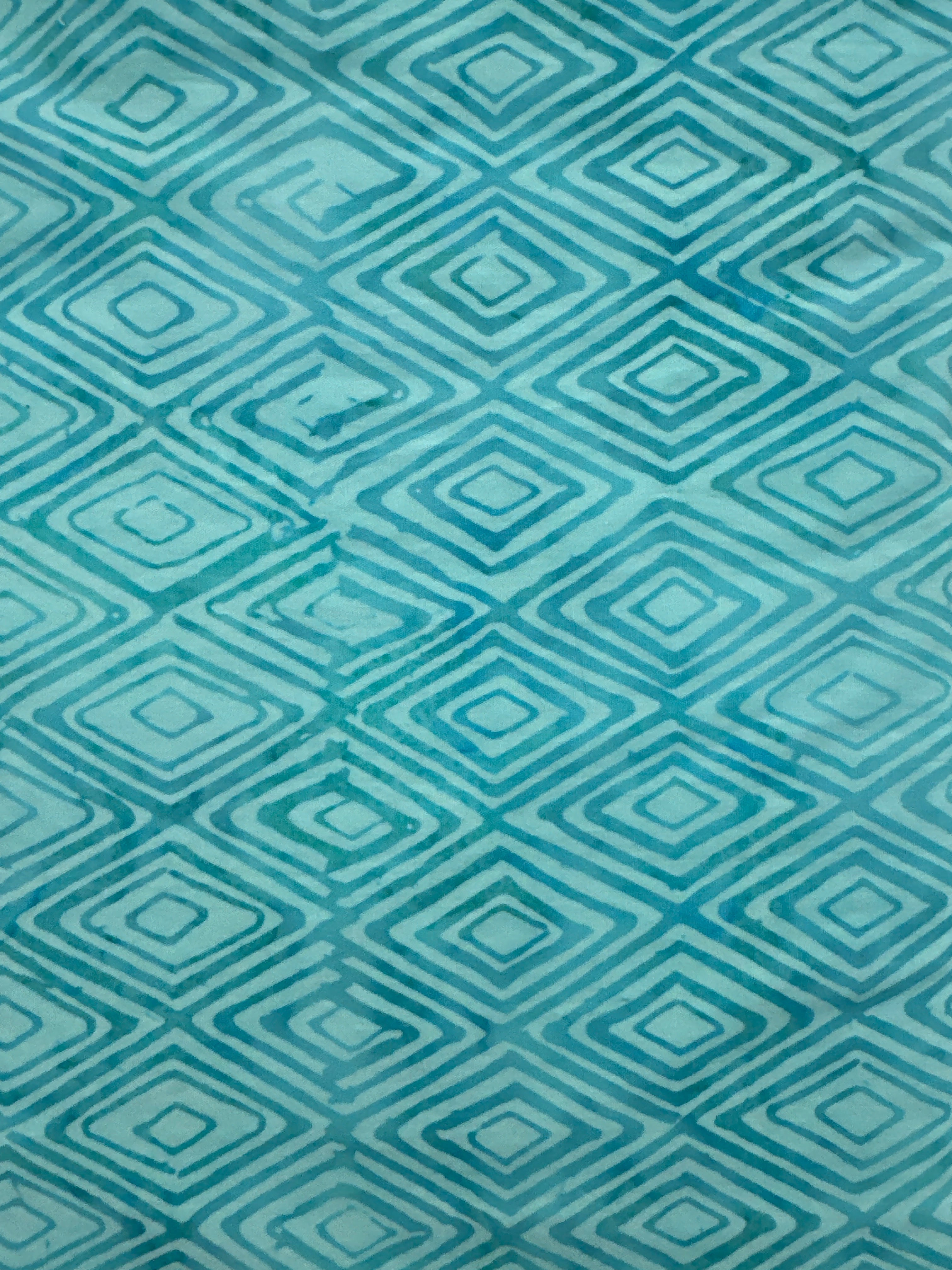 Diamond Aqua geometric quilting fabric by Andover Fabrics