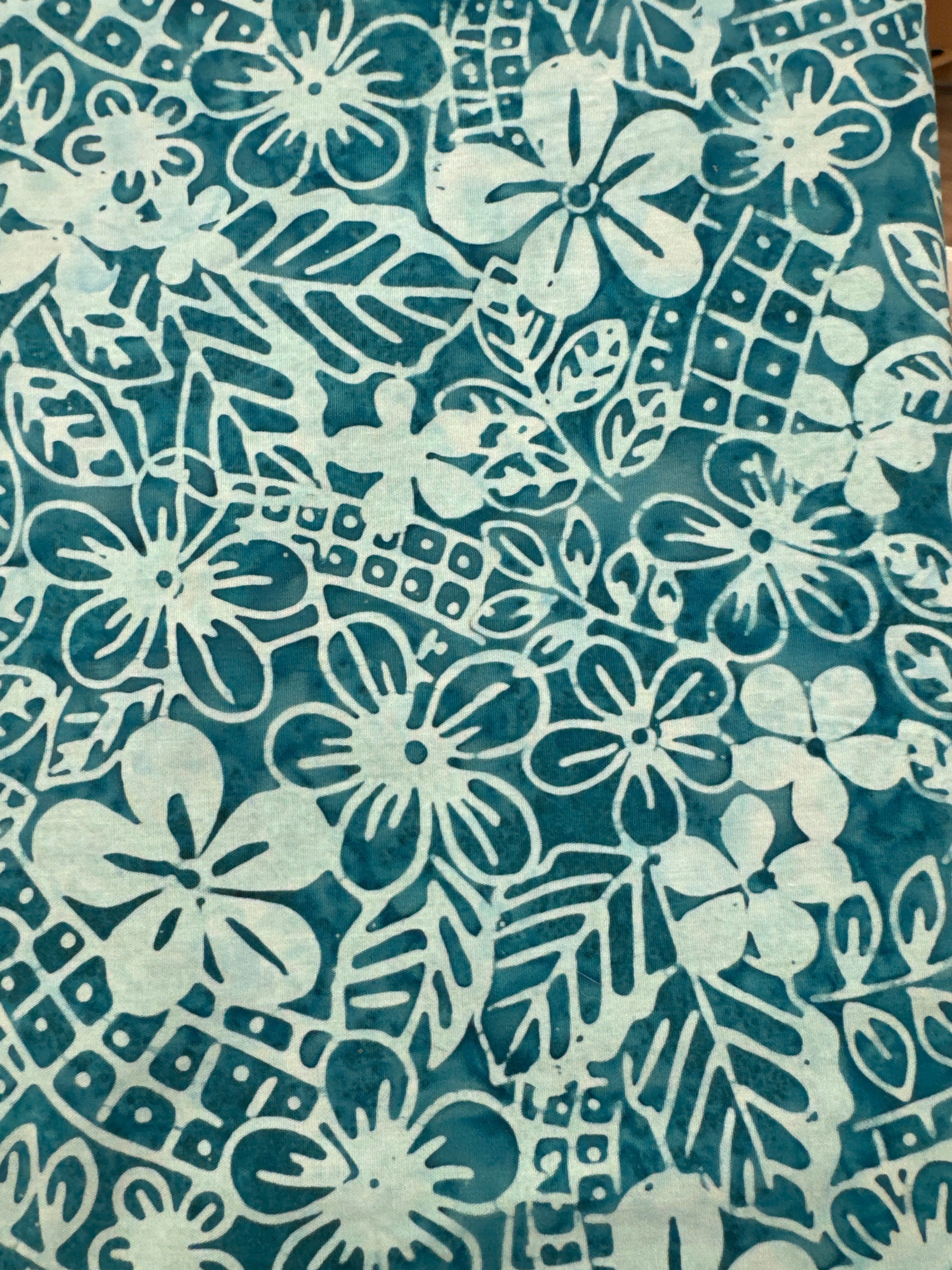 Heartland Teal Cobble Daisy floral quilting fabric by Blank Quilting