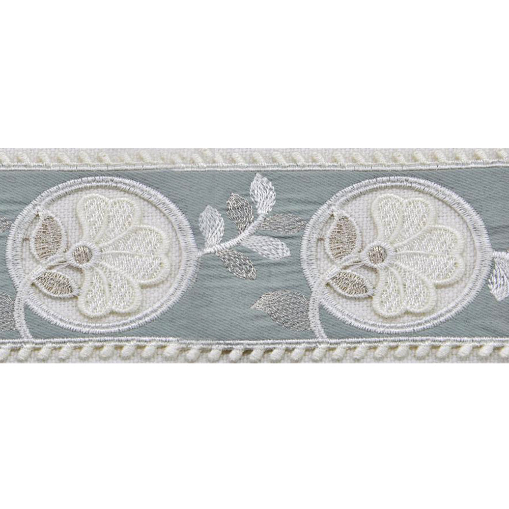 2 1/2-inch Decorative Embroidered Woven Trim Tape – 5 Yard Roll | Style BR-7563