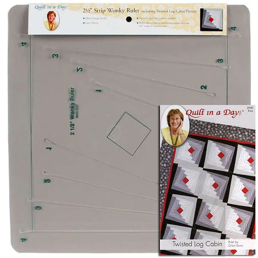 2-1/2in Strip Wonky Ruler - Linda's Electric Quilters