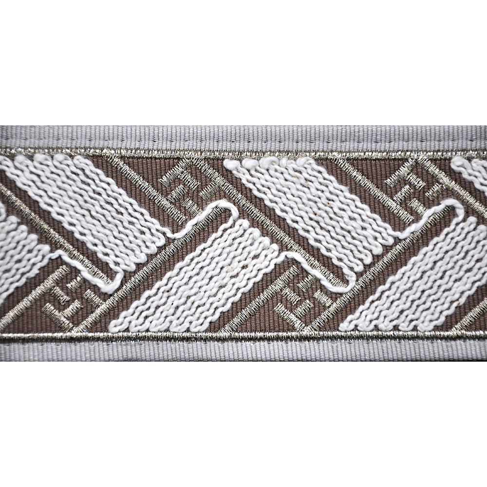 2 3/8-inch Decorative Woven Trim Tape – Basketweave Pattern – 5 Yard Roll | Style BR-7594