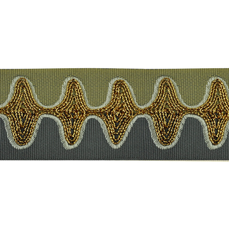 2-inch Decorative Bose Waves Embroidered Trim Tape – 5 Yard Roll | Style BR-7533