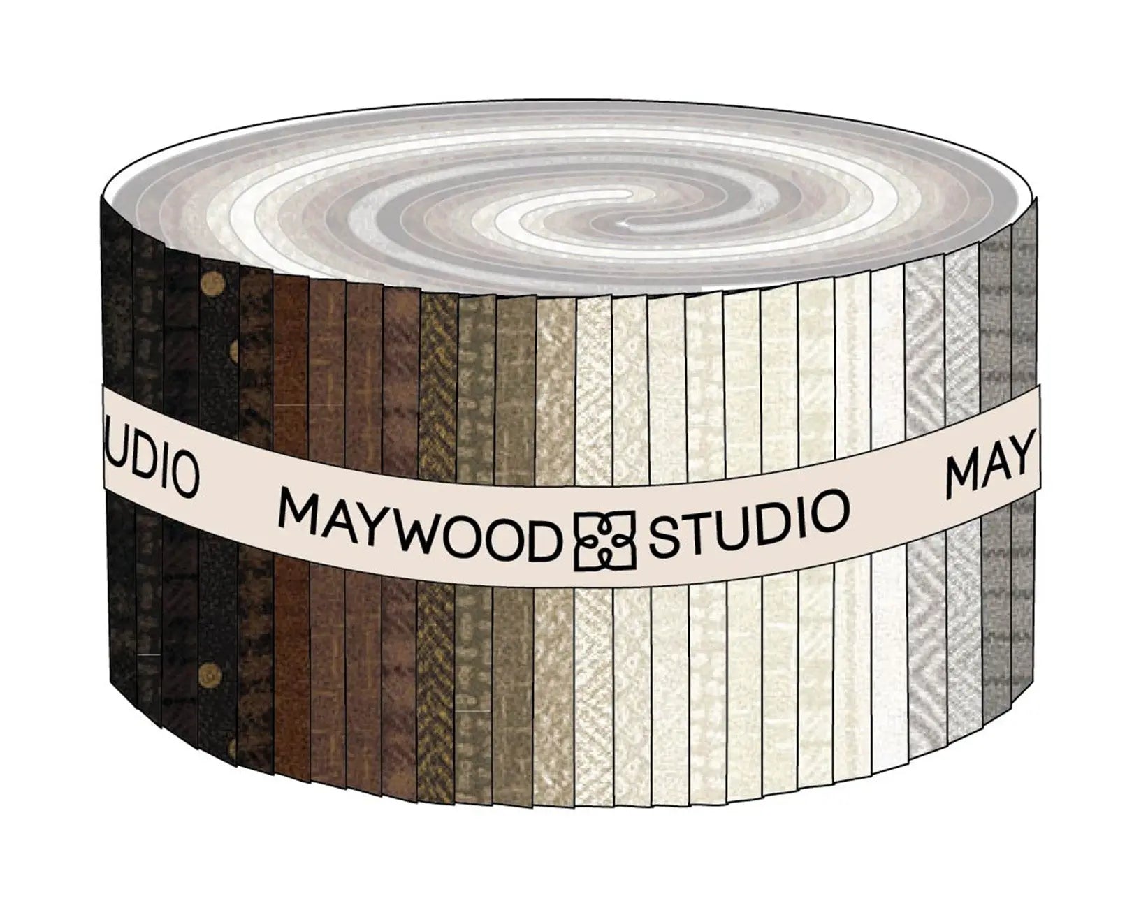 2.5in Strips Woolies Flannel Neutrals Vol. 2, 40pcs/bundle - Linda's Electric Quilters