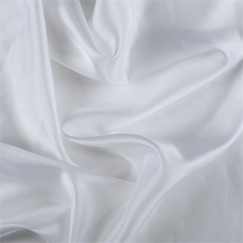 Runway Silks White Silk Habotai Fabric - Reorderable