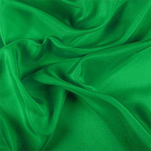 Runway Silks Green Silk Habotai Fabric - Reorderable