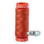 Aurifil 2240 Rusty Orange 50wt cotton quilting thread 200m spool