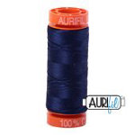 Aurifil 2745 Midnight 50wt cotton quilting thread 200m spool