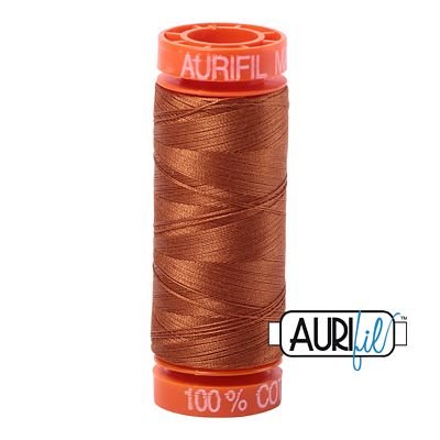 Aurifil 2155 Cinnamon 50wt cotton quilting thread 200m spool