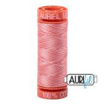 Aurifil 4250 Flamingo variegated 50wt cotton quilting thread 200m spool