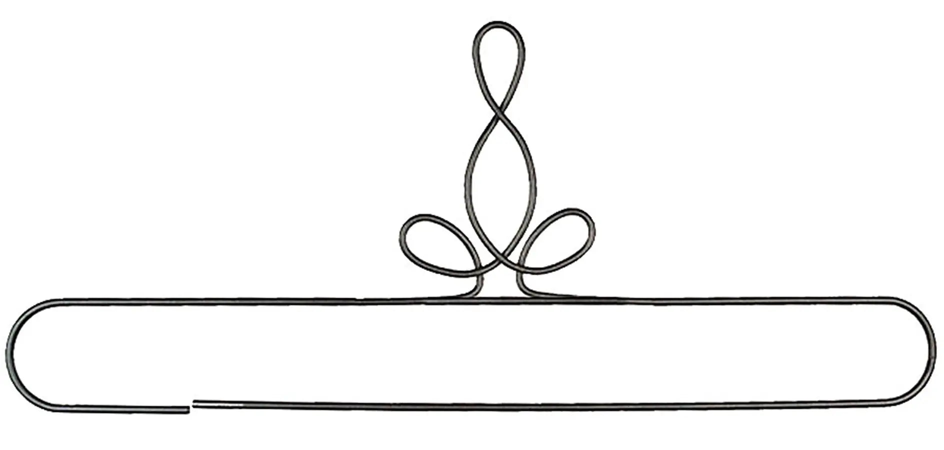 20in Heirloom Split Bottom Hanger Silver - Linda's Electric Quilters