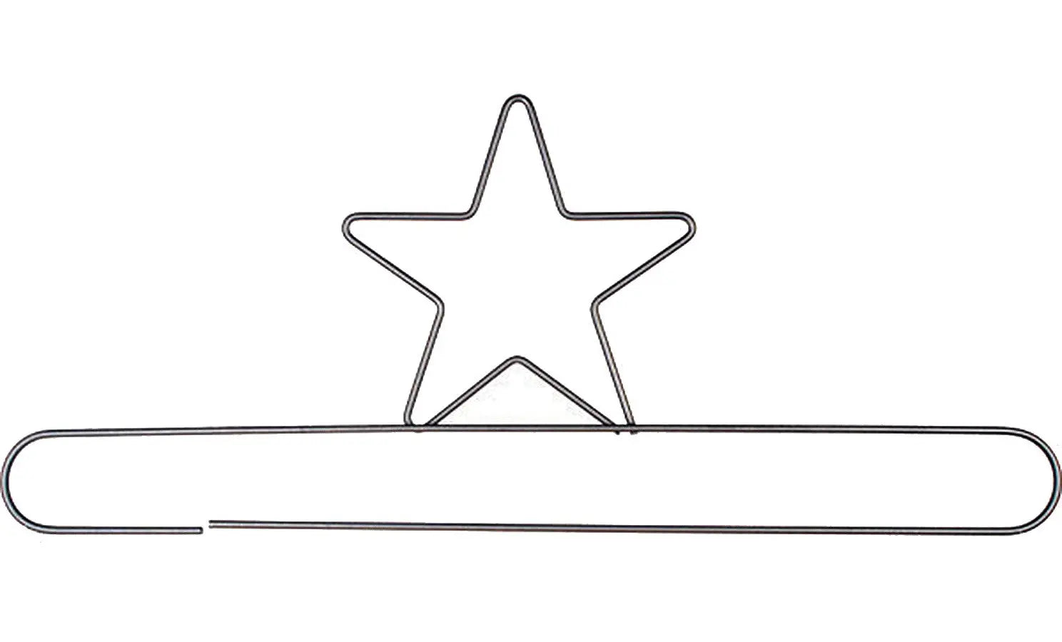 20in Star Split Bottom Hanger Silver - Linda's Electric Quilters