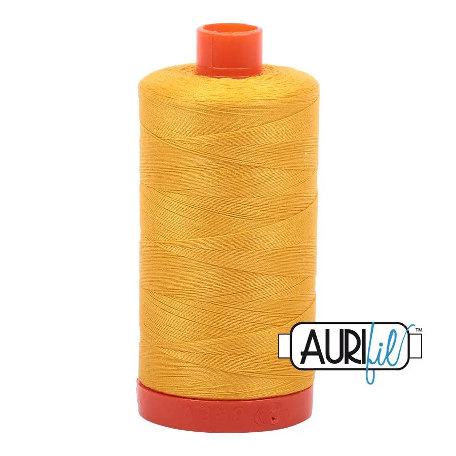 2135 Yellow Aurifil Cotton 50wt Large Spool