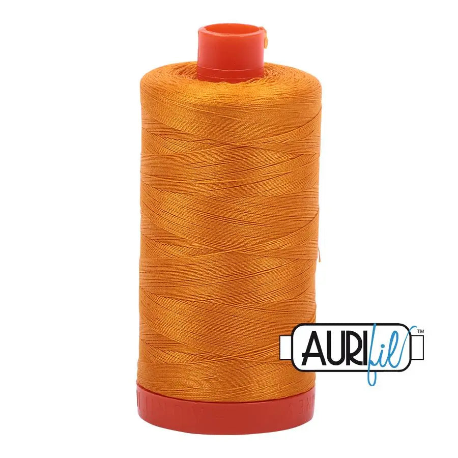 2145 Yellow Orange Aurifil Cotton 50wt Large Spool