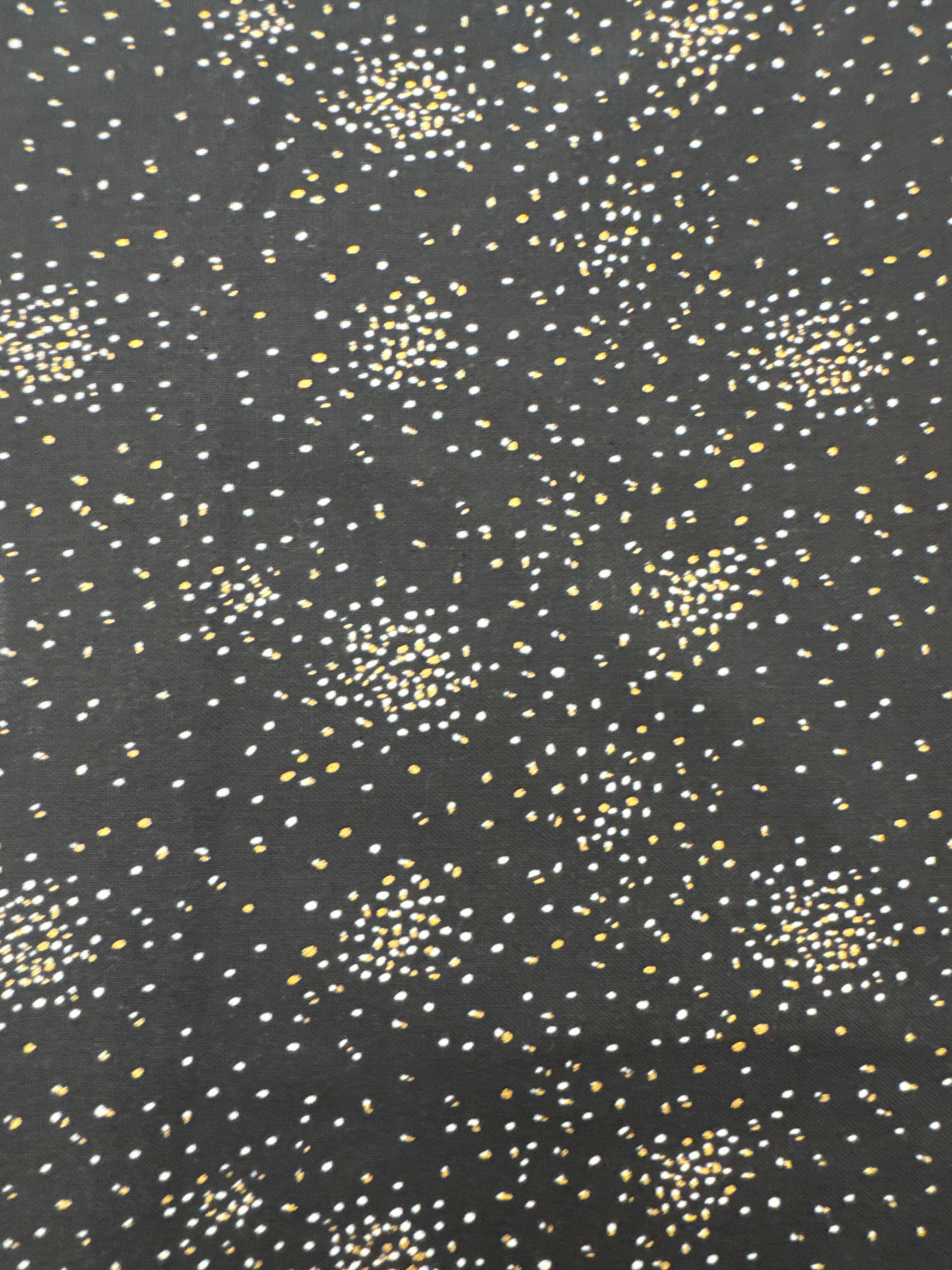 Clusters Black blender quilting fabric by Cotton + Steel