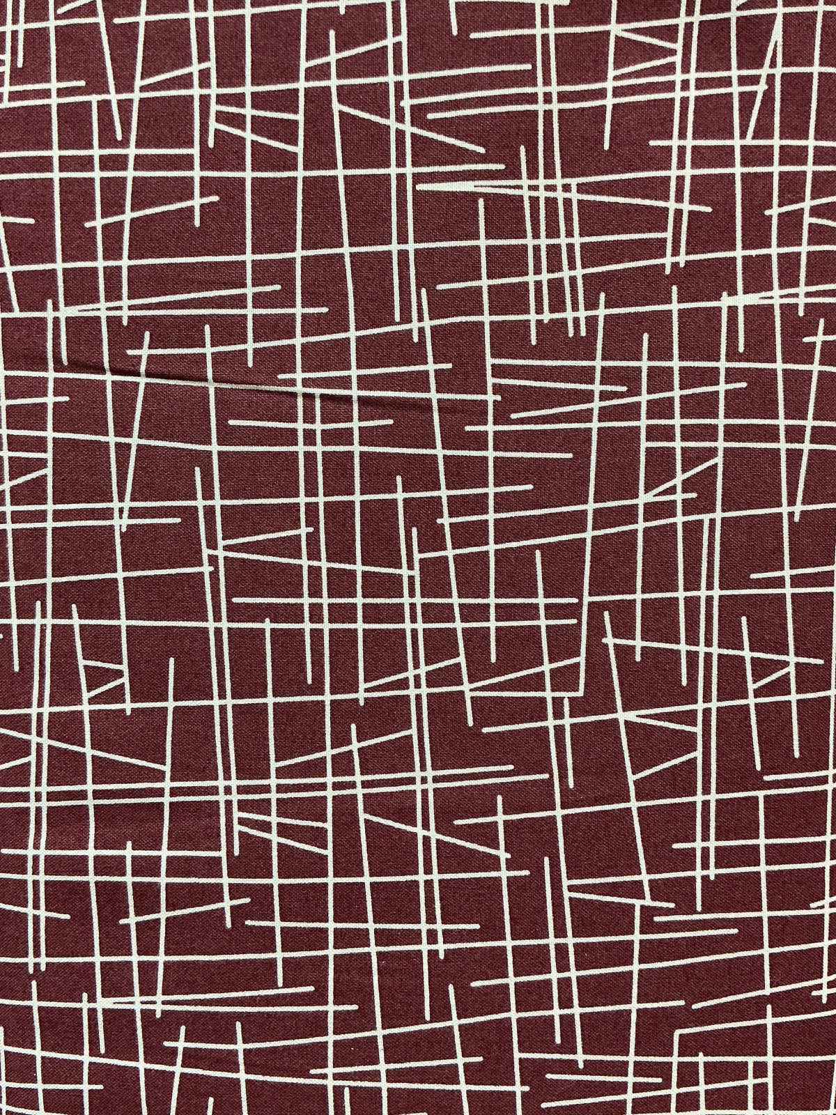 Rust Pick-up Sticks geometric quilting fabric by Kim Schaefer for Andover Fabrics