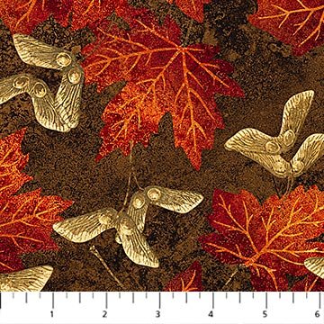 Northcott Maplewood red quilting cotton