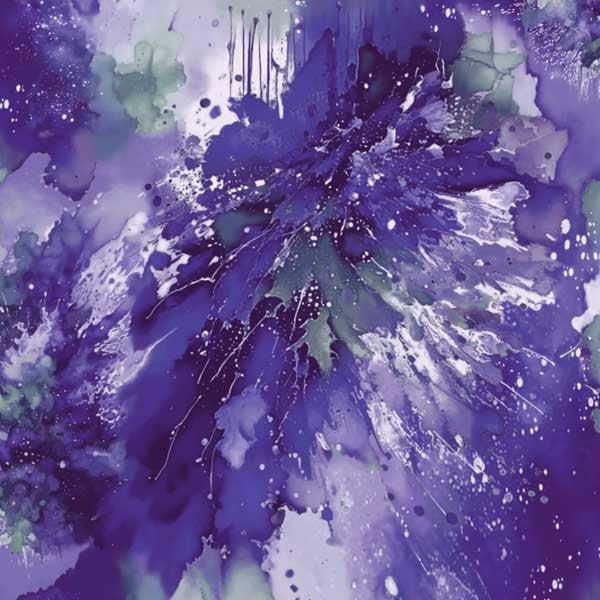 Splash Of Colors Lavender Green Cotton Wideback Fabric per yard