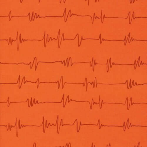 High Gear - Wavelengths - Orange 44" / 45" Fabric Per Yard