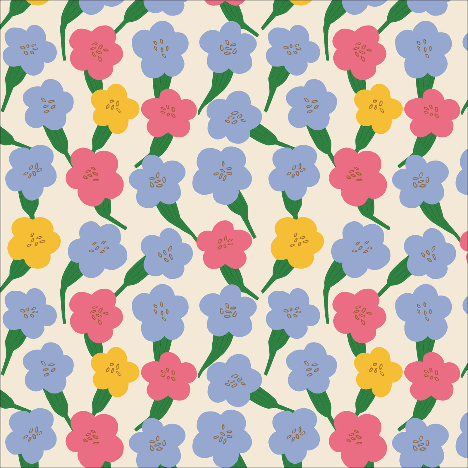 Life of Plants - Out & About 44" / 45" Fabric Per Yard