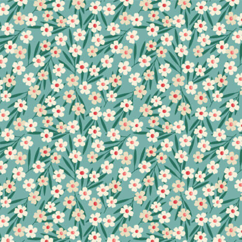 Garden Walks - Ditsy Blossoms 44" / 45" Fabric Per Yard