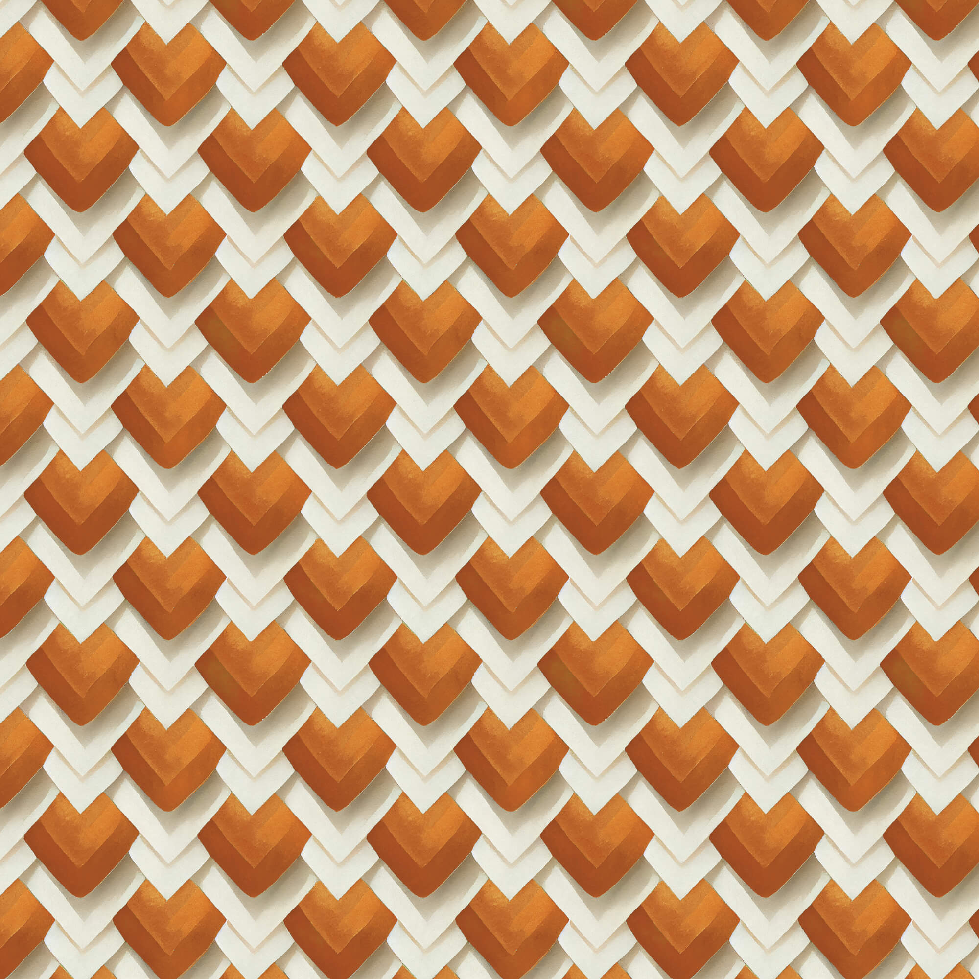 Bali Dreams - Diamonds - Orange 44" / 45" Fabric Per Yard