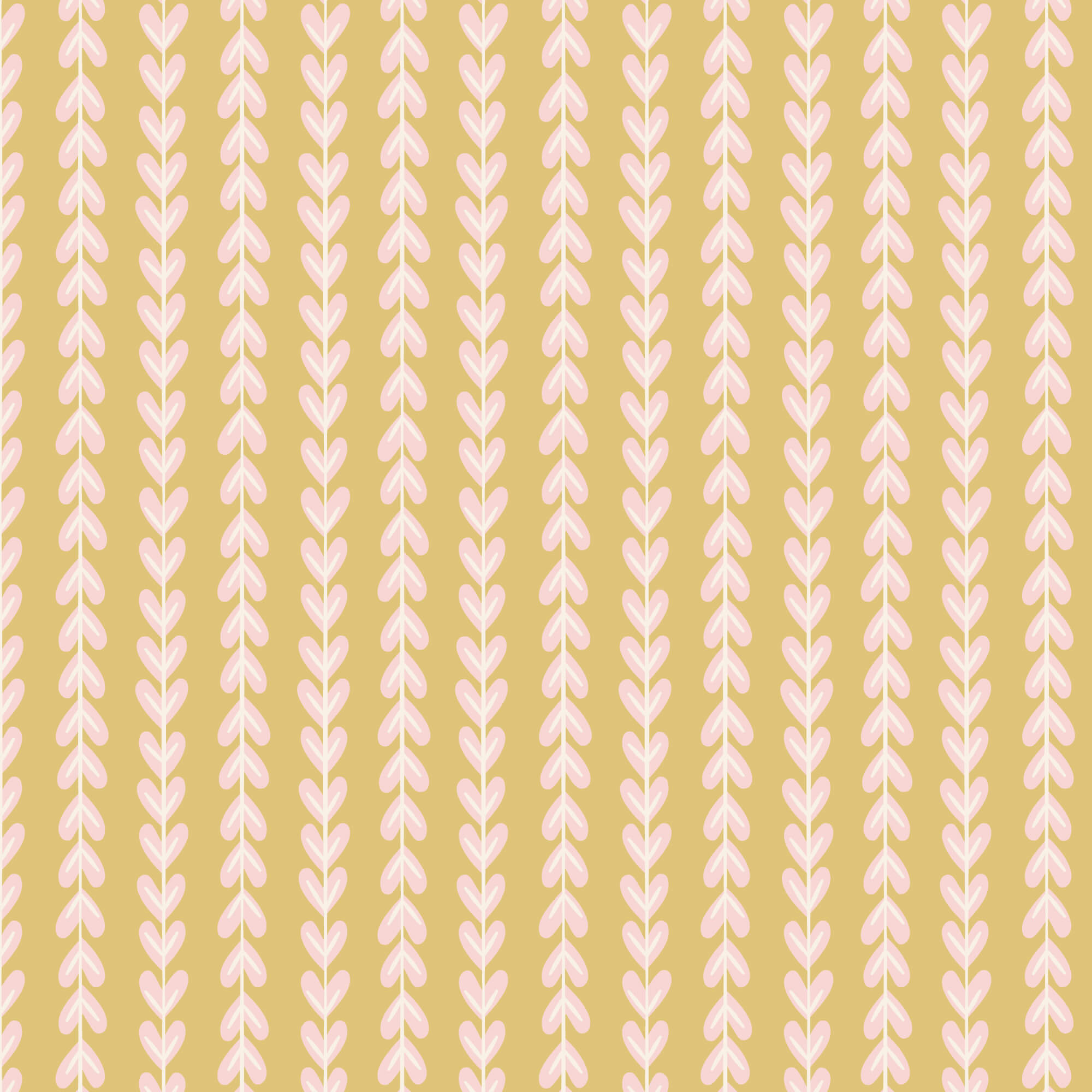 Naturally Wild - Creeping Vines - Gold 44" / 45" Fabric Per Yard