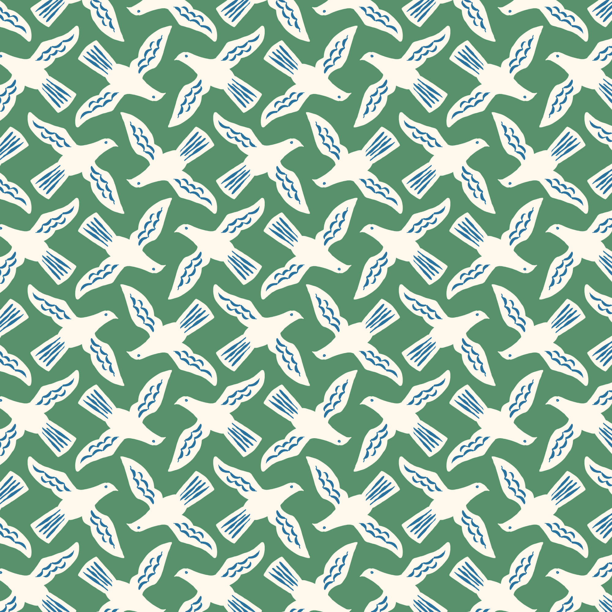 Orchard Deco - Flock - Green 44" / 45" Fabric Per Yard