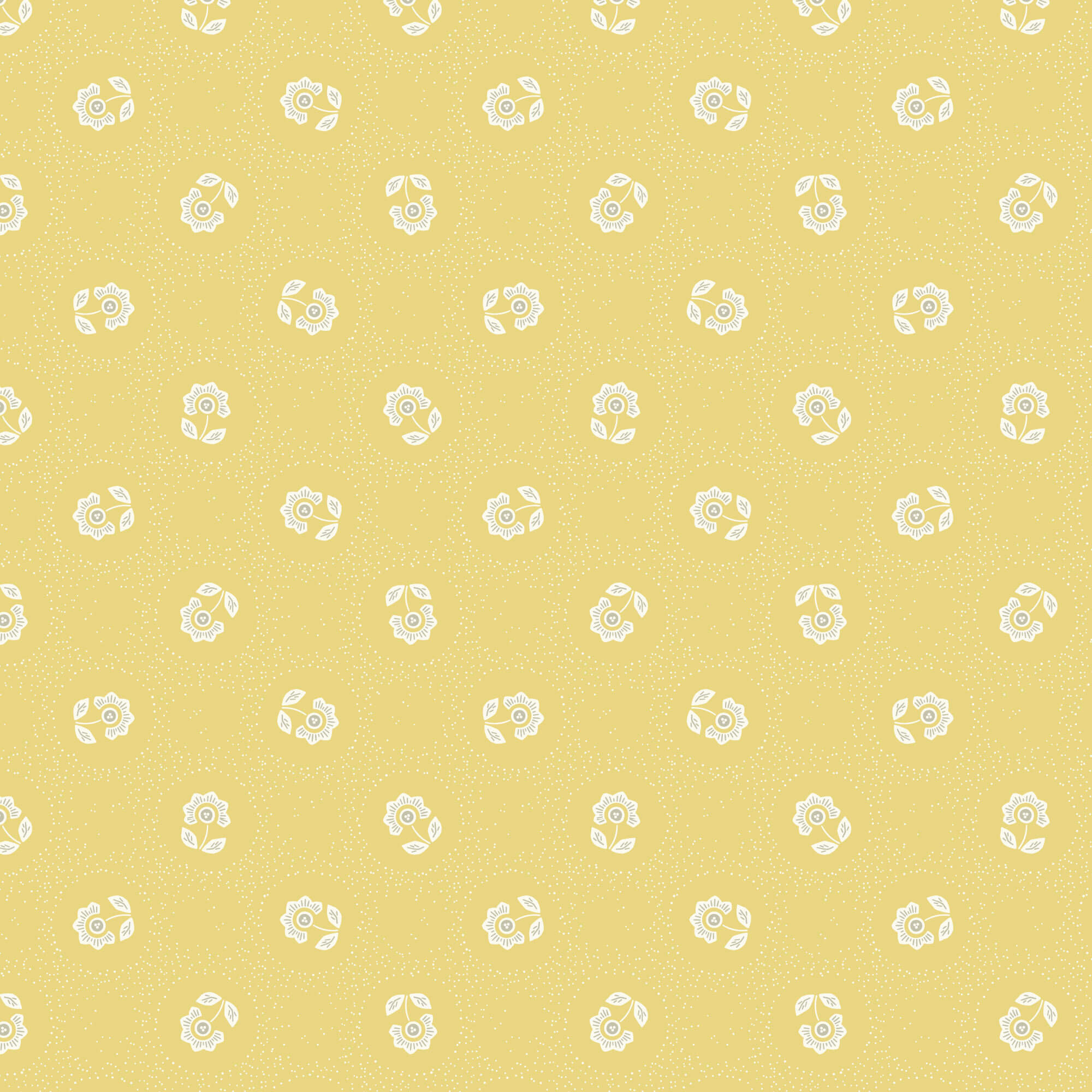 Cottage Garden - Blooming Dots - Gold 44" / 45" Fabric Per Yard